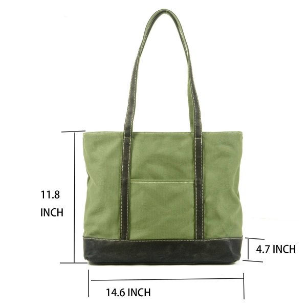 Multicolor Canvas Water-resistant Tote Bag