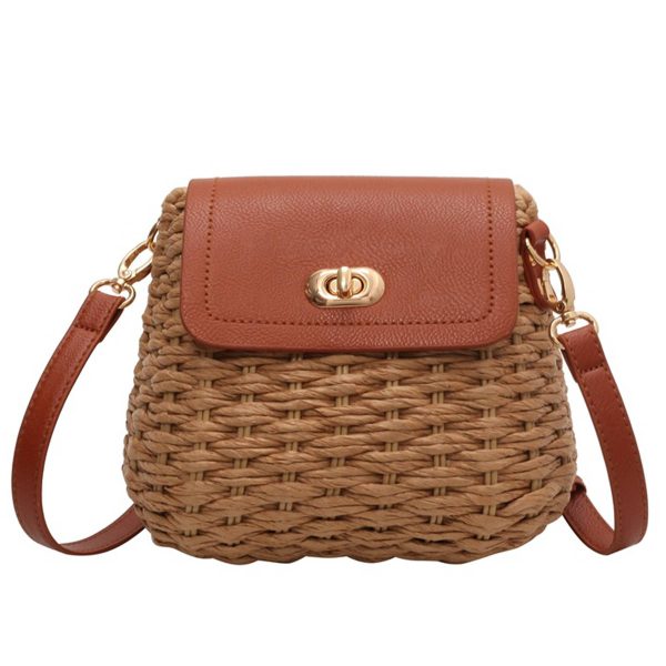 Jute Versatile cross-body straw bag