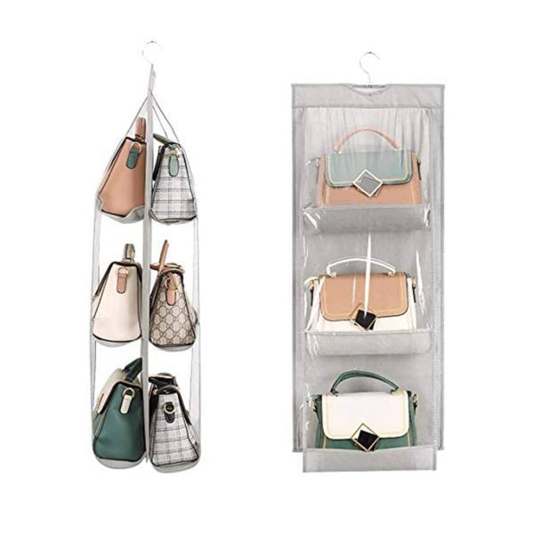 Hanging Closet Organizer Storage Bag with 6 Larger Pockets