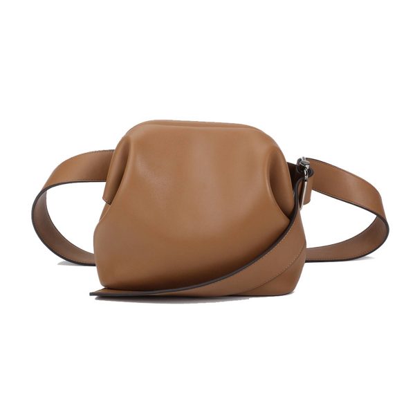 Genuine Leather one-shoulder mini handle cross-body bag
