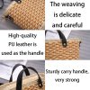 Jute Vintage daily commute diagonally across straw bags
