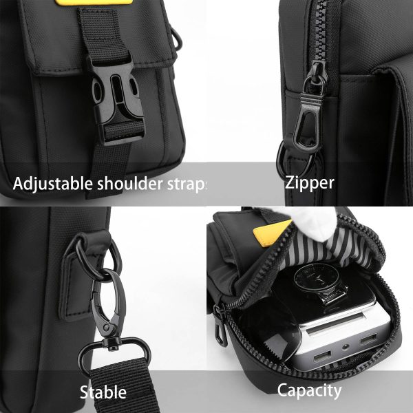 Nylon waterproof shoulder cross-body bag