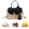 Jute/Burlap Straw Fashion Rattan Shoulder Cross-body bag