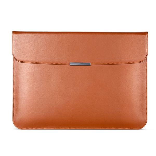 Waterproof PU Leather Laptop Sleeve with Magnetic Closure