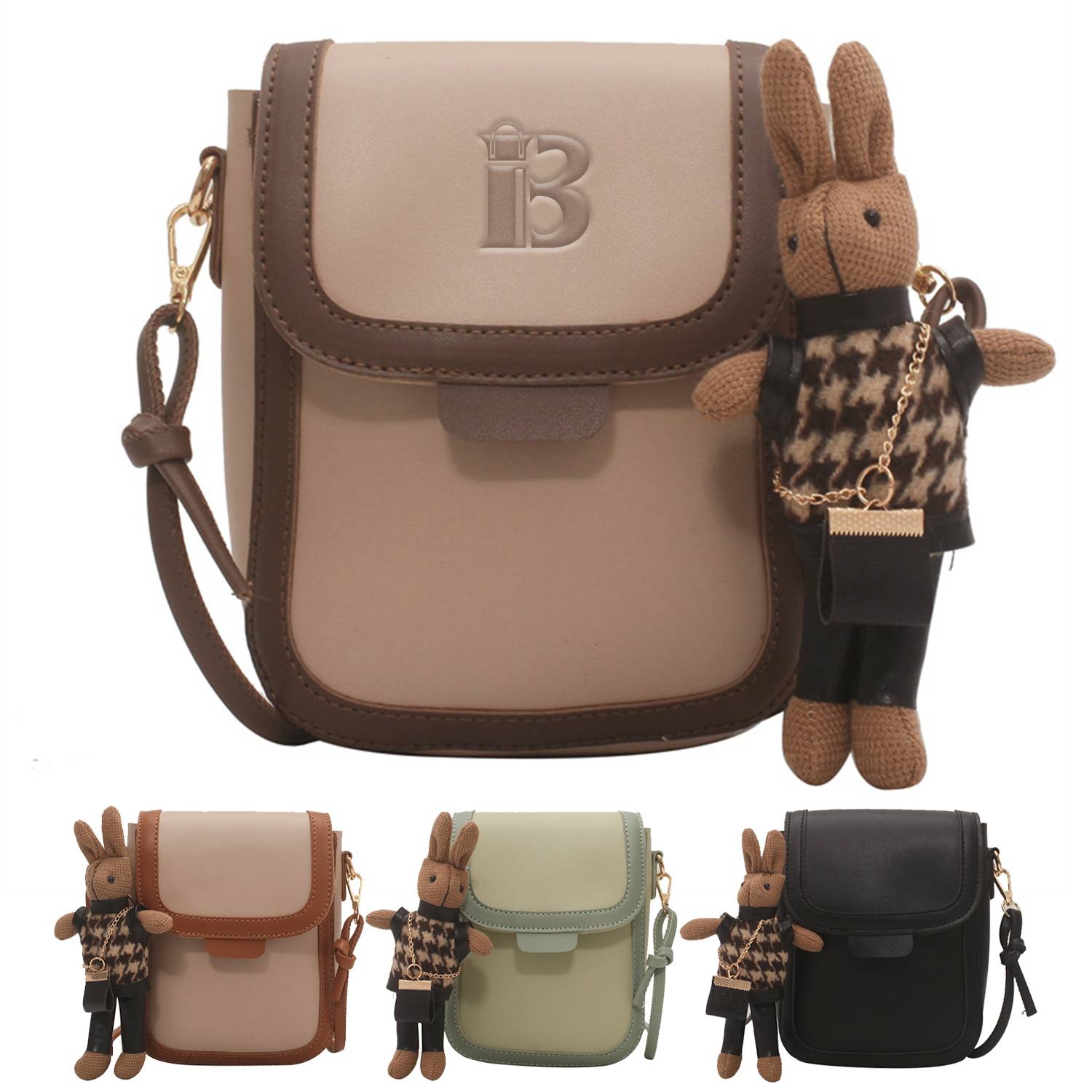 PU Mini change mobile shoulder crossbody bag