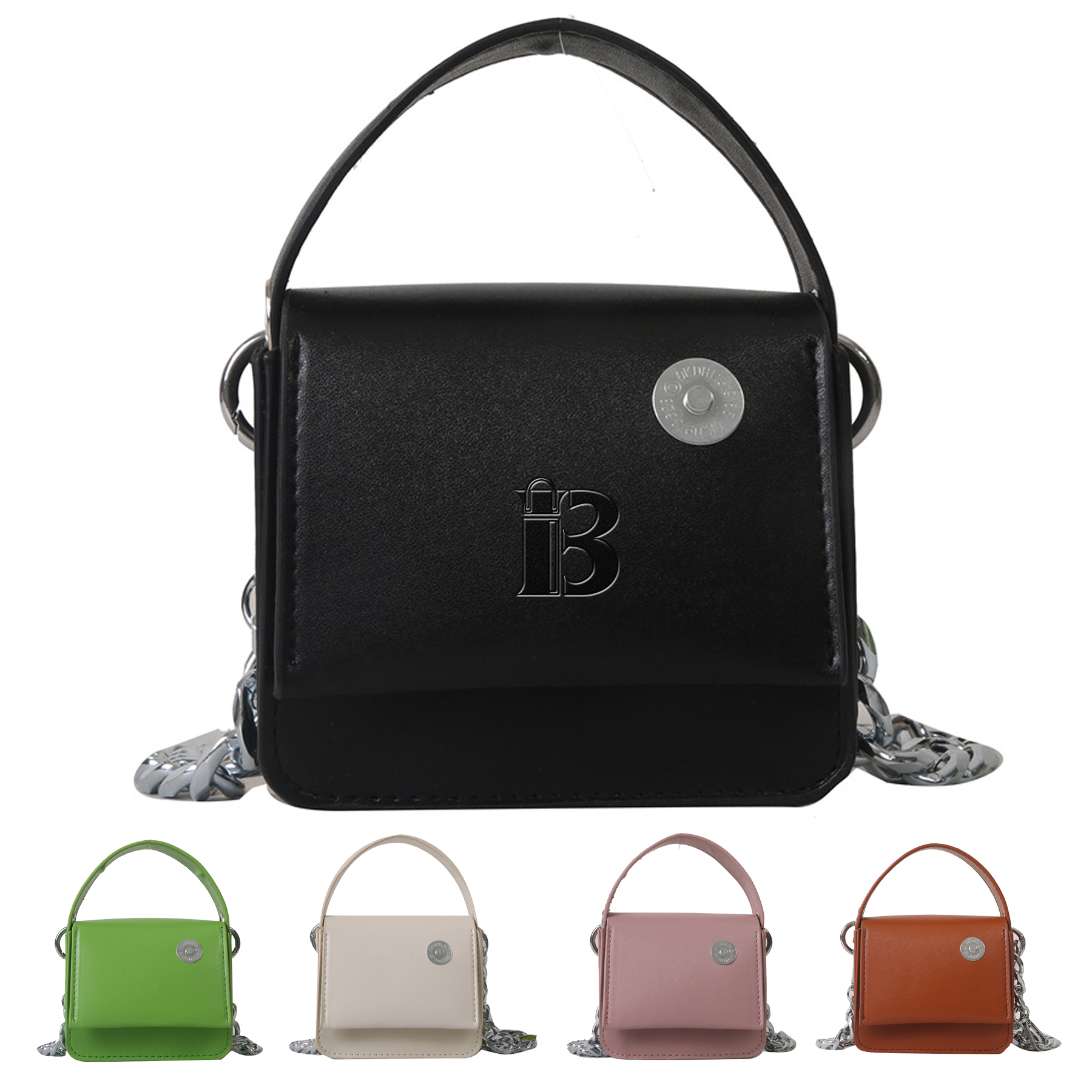 Children's Minimalist and Fashionable PU Leather Handbag