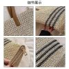 Hand-woven Straw Shoulder Summer Beach Bag