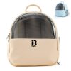 PVC And Leather Pet Backpack