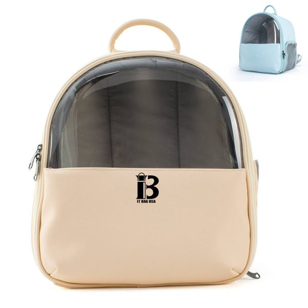 PVC And Leather Pet Backpack
