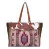 Canvas cotton linen vintage tote bag