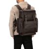 Leather Top Cowhide Men'S Backpack