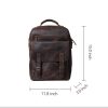 Vintage Genuine Leather Laptop Men Backpack