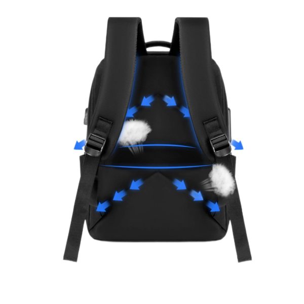 Multi Functional Polyester Backpack With Usb Charging Port
