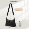 Trendy PU Leather Large Shoulder CrossBody Bag