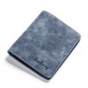 PU Leather Mens Slim Wallet with Money Clip