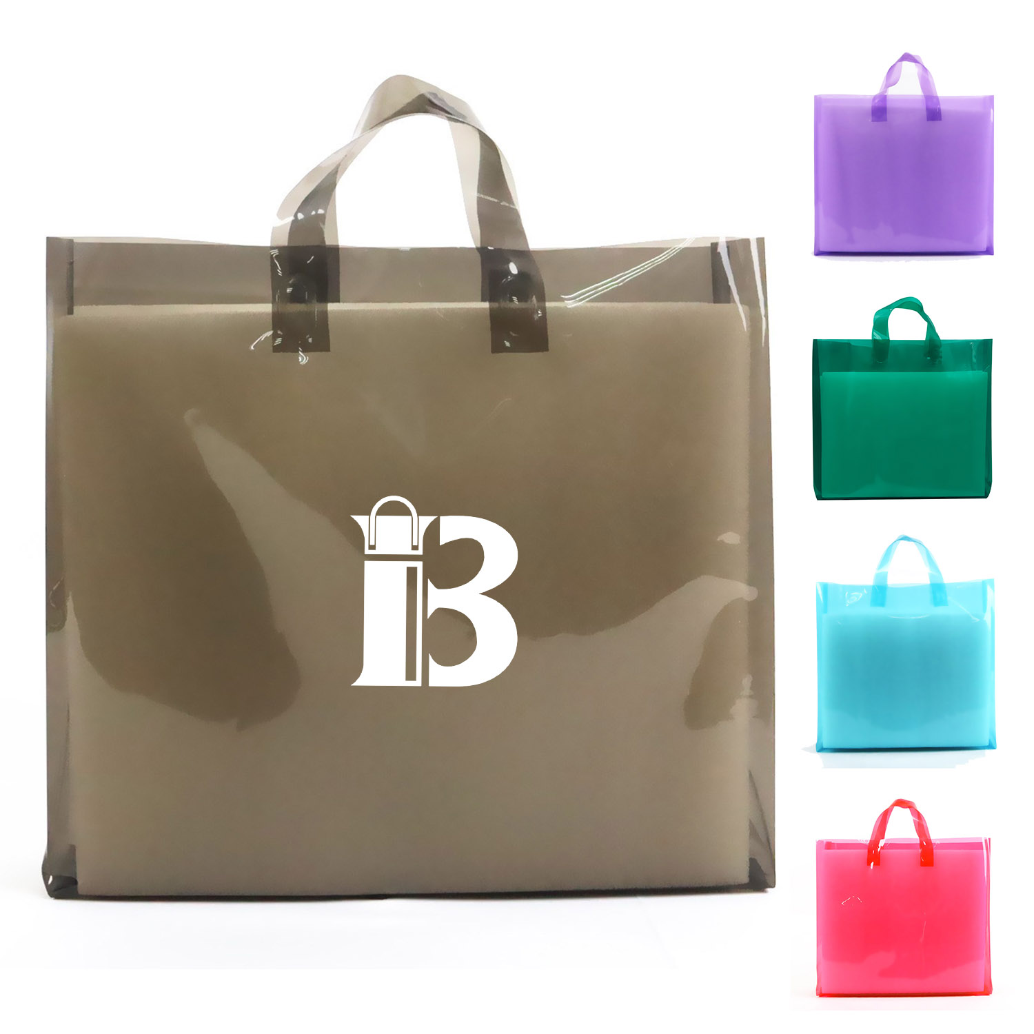 PVC super transparent handbag shopping bag