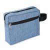 Handheld double layered women's makeup bag
