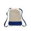 Canvas sports backpack in two colours