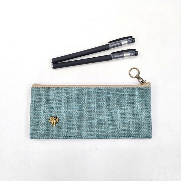 Classic Design Linen Pencil Case