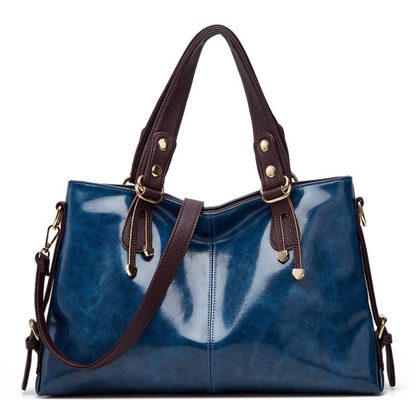 PU Large Capacity Tote Crossbody Bag