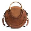 Pu Vintage round Frosted Cross-body bag