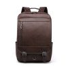 PU Leather Multi-function Retro Casual Backpack