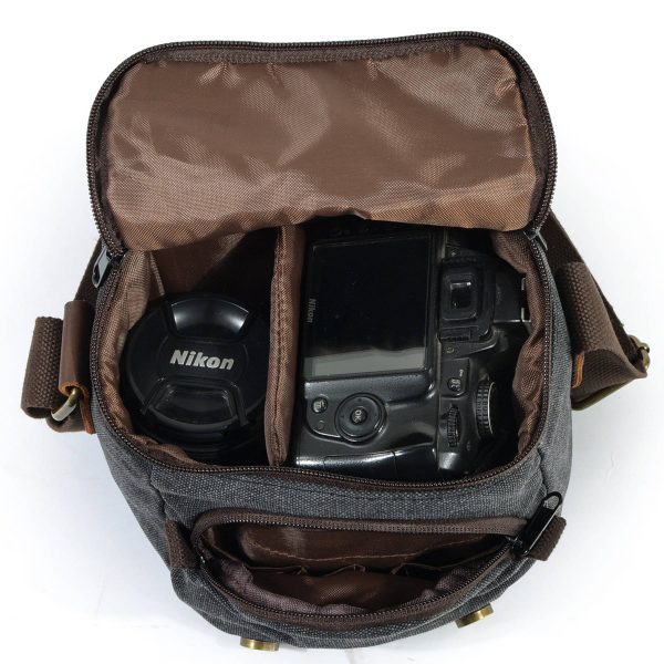 Vintage Canvase Camera Shoulder Messenger Sling Bag