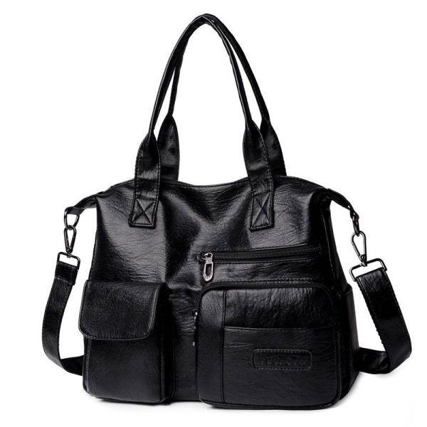 PU Leather Tote Bag for Women