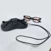 Business Portable Neck Hanging PU Leather Glasses Gag