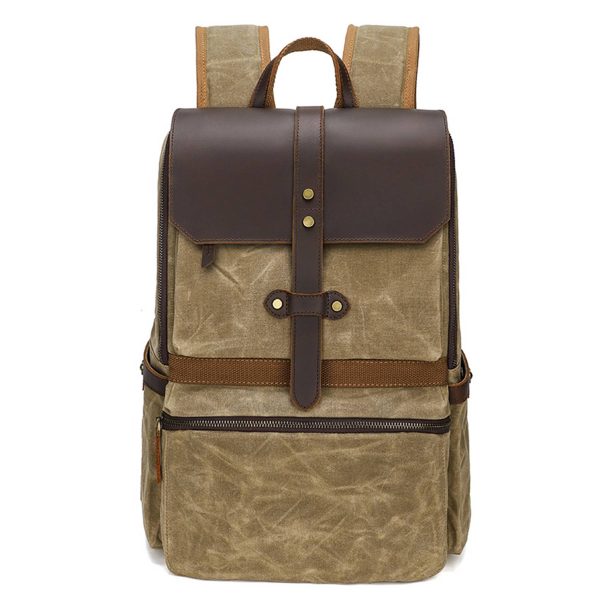 Faux Leather Backpack for Men