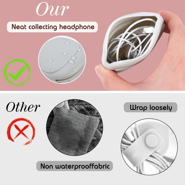 Silicone Headphone Organizer Storage Bag