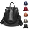 PU leather /Nylon Waterproof Women Backpack