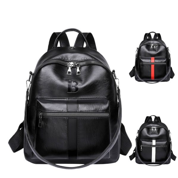 PU Leather Travel Backpack