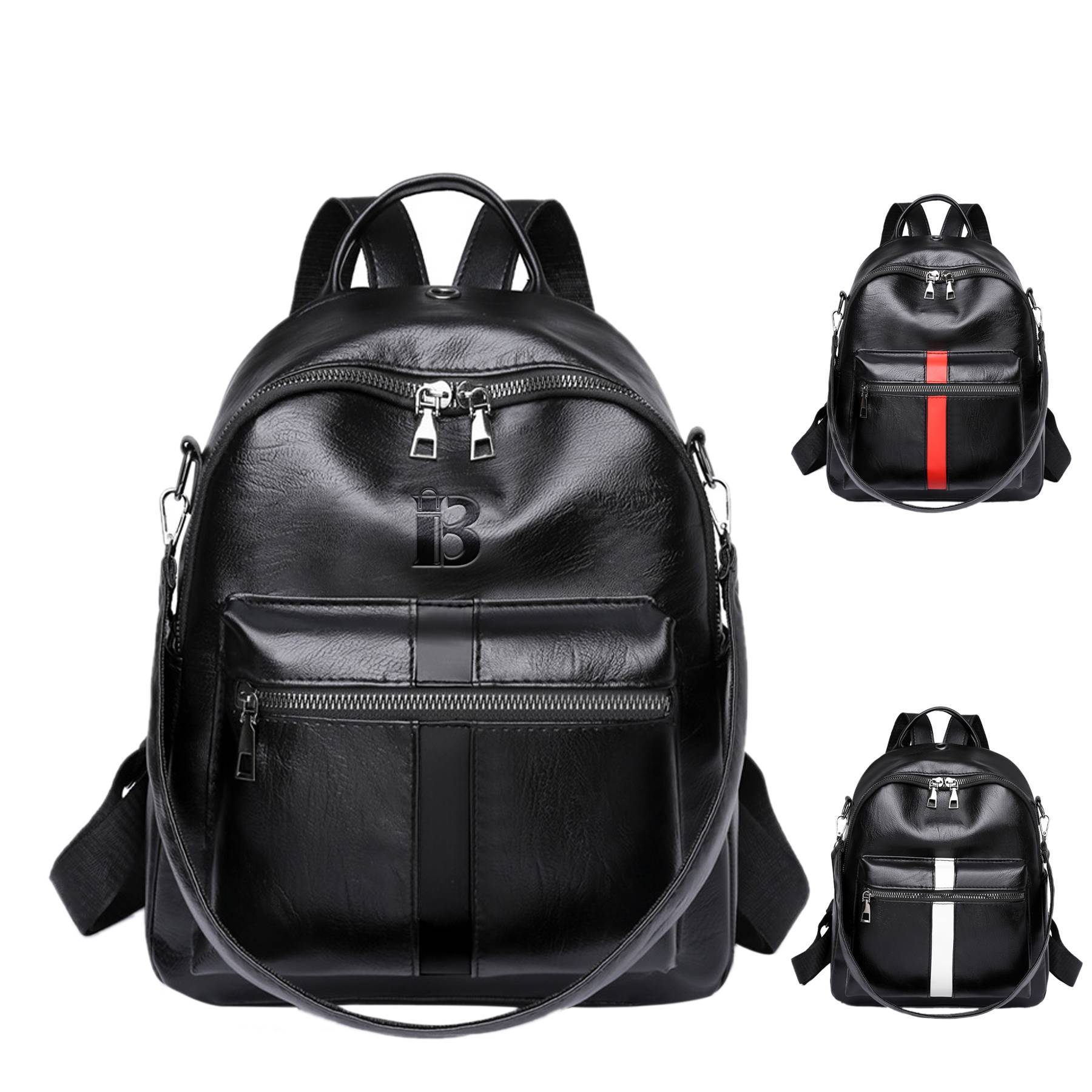 PU Leather Travel Backpack