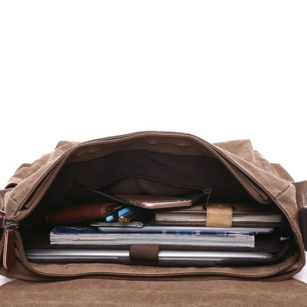 Large Canvas Messenger Bag