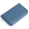 PU leather magnetic business card bag wallet