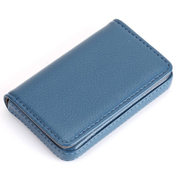 PU leather magnetic business card bag wallet