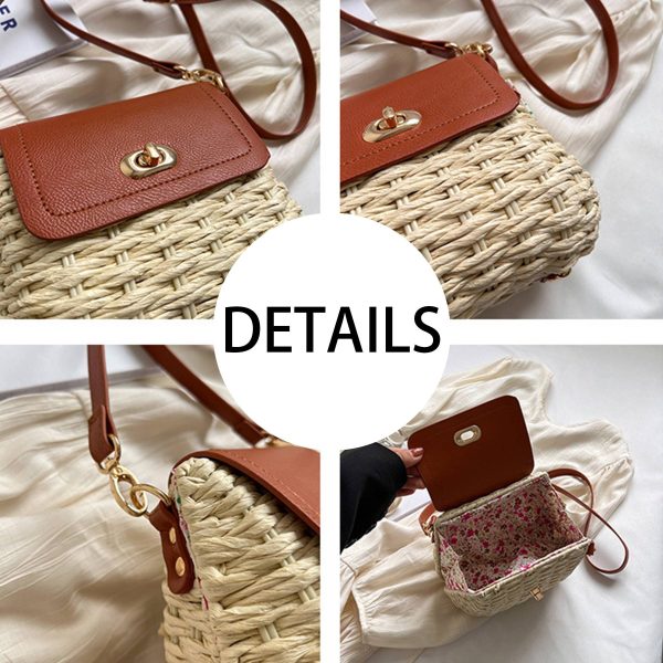 Jute Versatile cross-body straw bag