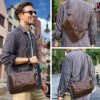 Genuine Leather Multifunctional Waterproof Cross-body Bag