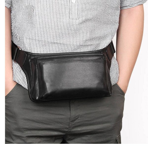 Leather Wearable Chest bag for man
