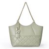 PU Leather Tote Shoulder Bag with Premium Hardware