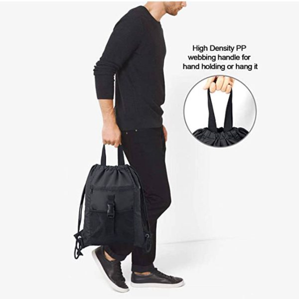 Drawstring Backpack Sports Gym Bag