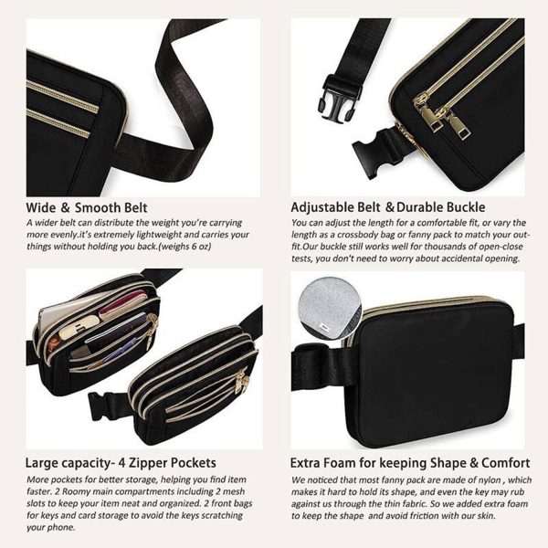Waterproof Crossbody Fanny Packs for women