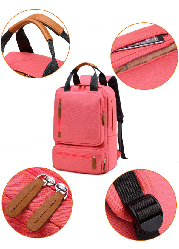 Canvas Laptop Backpack for Women Men