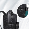 Classic Black Leather Slim Backpack