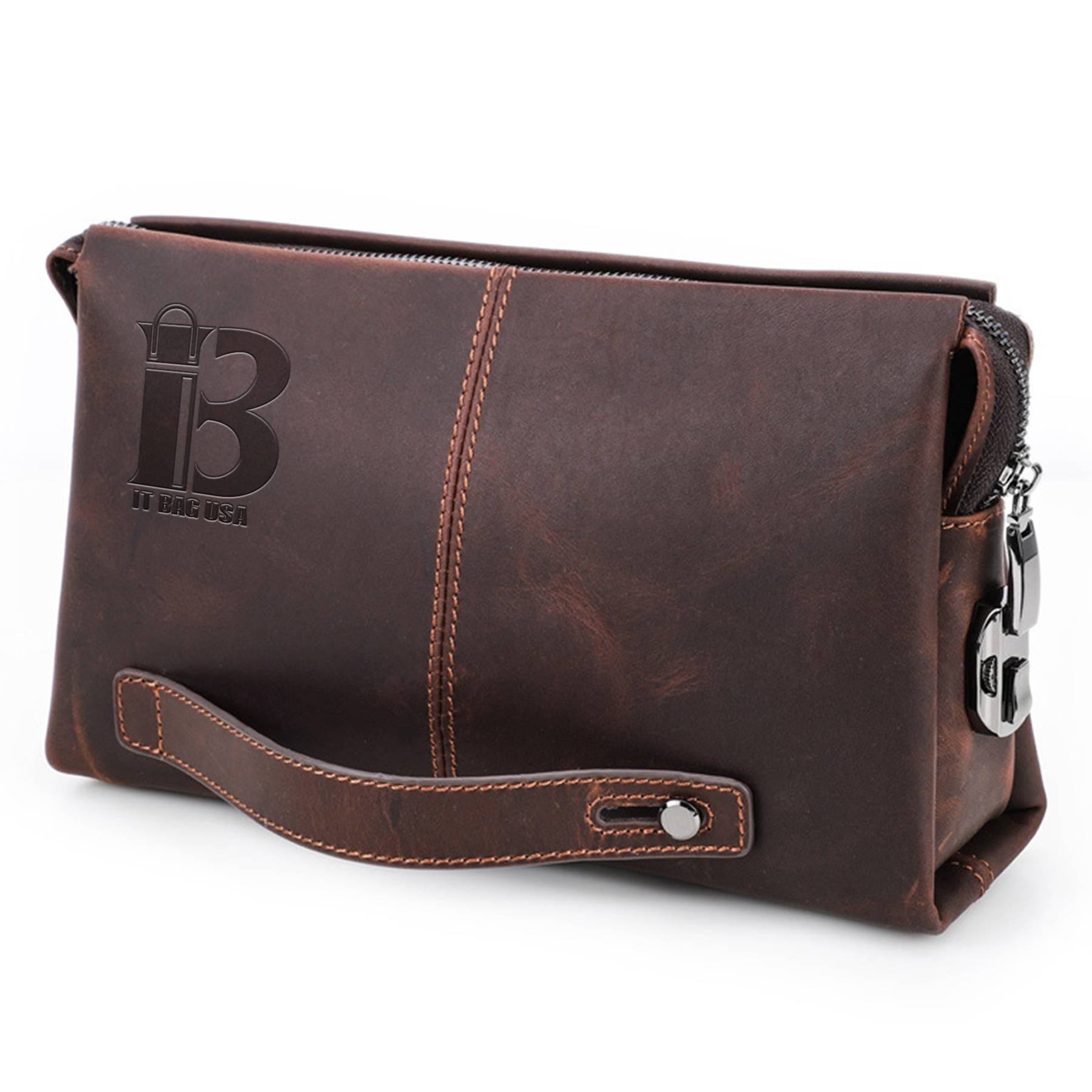 Genuine Leather 8-inch computer Waterproof Messenger Bags
