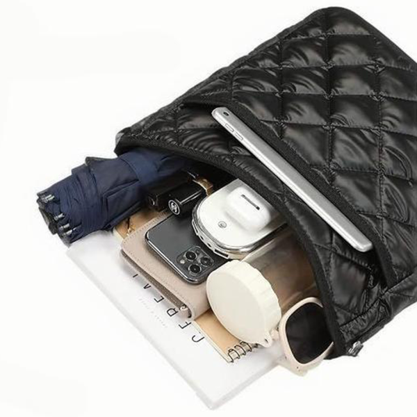 Women's Single-shoulder Down Jacket Material Tote Bag