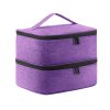 Oxford Double Layer Nail Polish Storage Makeup Bag