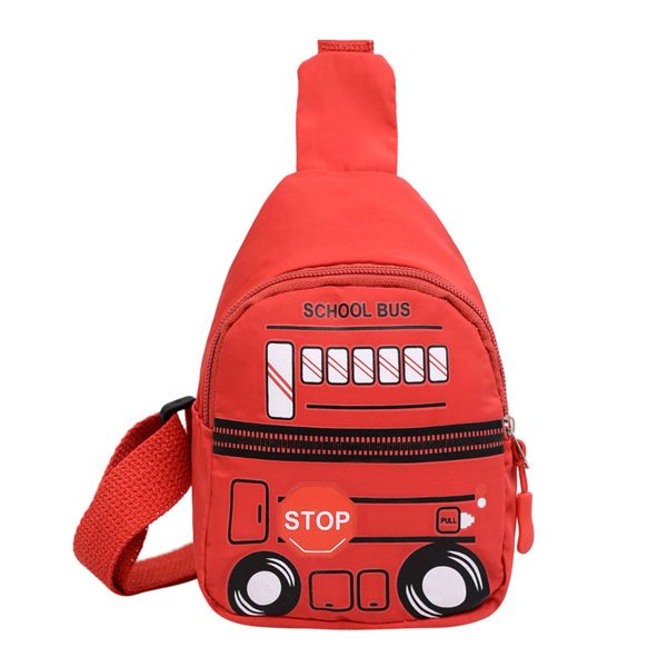 Nylon Car Pattern Crossbody Bag for Kids