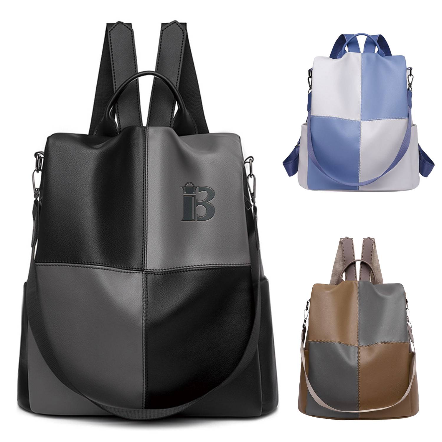 Soft PU Leather Shoulder Bag Backpack